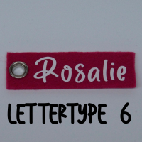 Sleutelhanger VILT met naam (tweezijdig bedrukt)